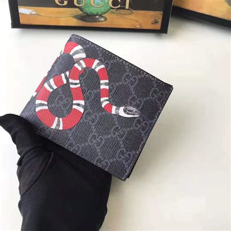 vintage gucci supreme wallet|Gucci snake wallet men's.